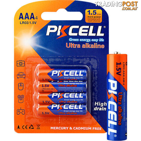 PKAL4PAAA 1.5V ULTRA ALKALINE AAA BATTERY 4PK LR03 ULTRA DIGITAL - photo 1 of 1