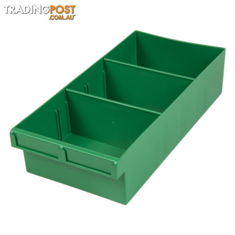 1H025GN 400MM LARGE SPARE PARTS TRAY GREEN DRAW WITH DIVIDERS