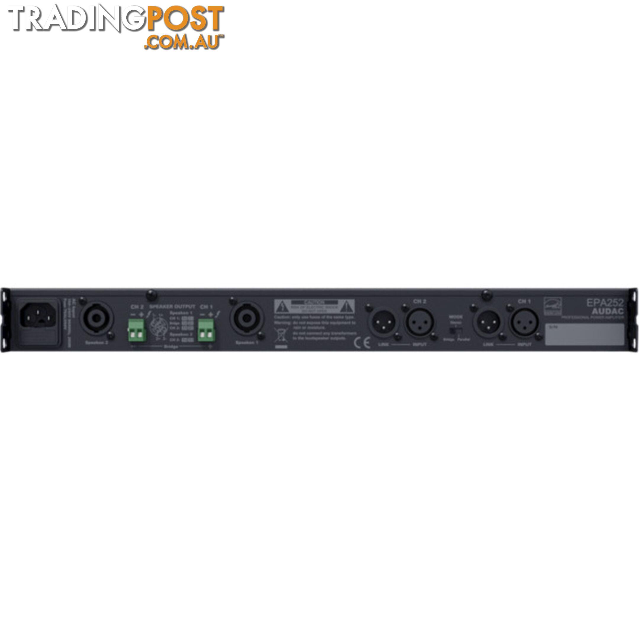 EPA252 AUDAC 2 X 250W RMS POWER AMP CLASS D