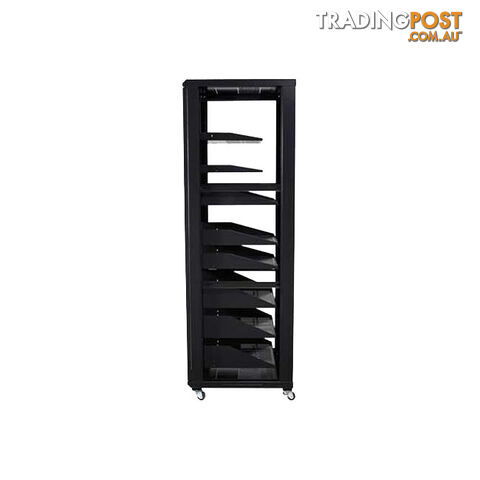 CFR2136B1 36U AV RACK WITH SHELVES ANDDOOR REMOVABLE BACK AND SIDE PANELS