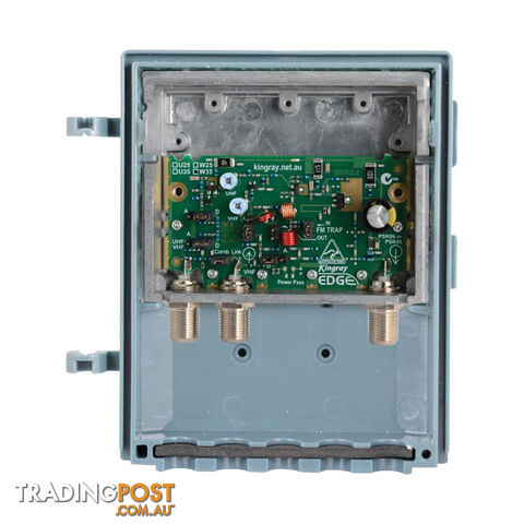 MHW25FS 25DB SHIELDED MASTHEAD AMP F' TYPE UHF/VHF KINGRAY