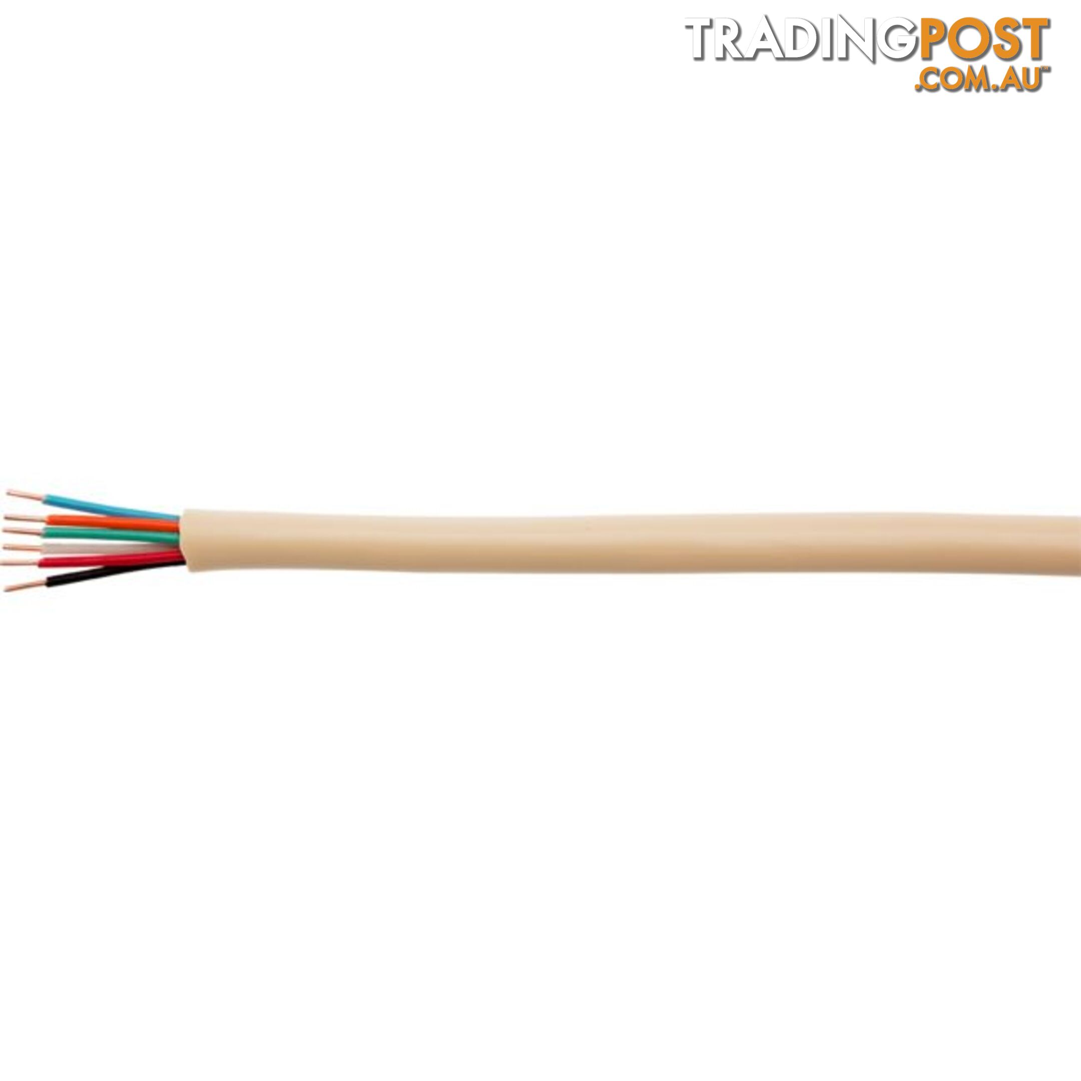 3PRTEL-1M ROUND TELEPHONE CABLE - 1M 6 CORE / 3 PAIR - PER METRE