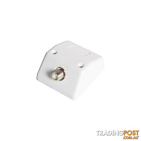 PR2805 SURFACE MOUNT TV OUTLET 'F' SOCKET TO 'F' SOCKET
