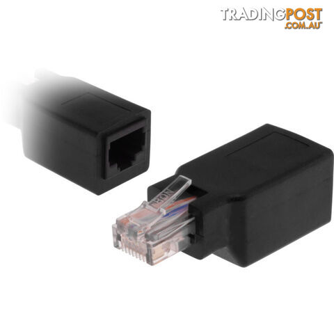 PK4040 RJ45 CAT5E CROSSOVER ADAPTOR BLACK