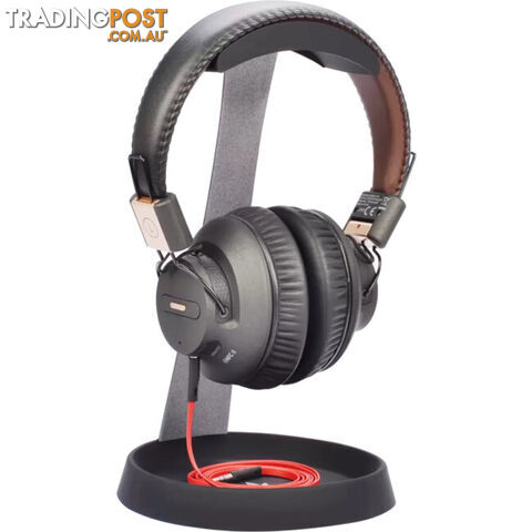 HS102 ALUMINUM HEADPHONE STAND HEADSET HANGER W/CABLE HOLDER - photo 2 of 6