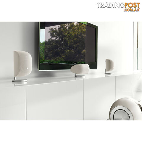 M1W MINI HOME THEATRE SPEAKER WHITE BOOK SHELF SPEAKER B&W - photo 5 of 6