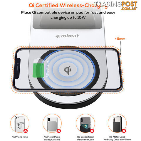 UWC5K USB-C AND QI WIRELESS CHARGER GORILLA POWER - photo 3 of 12