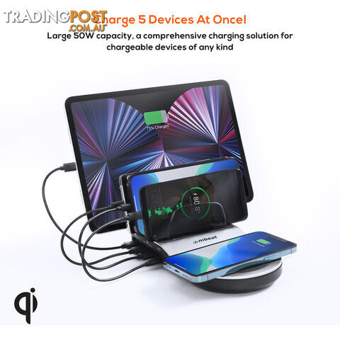 UWC5K USB-C AND QI WIRELESS CHARGER GORILLA POWER - photo 2 of 12