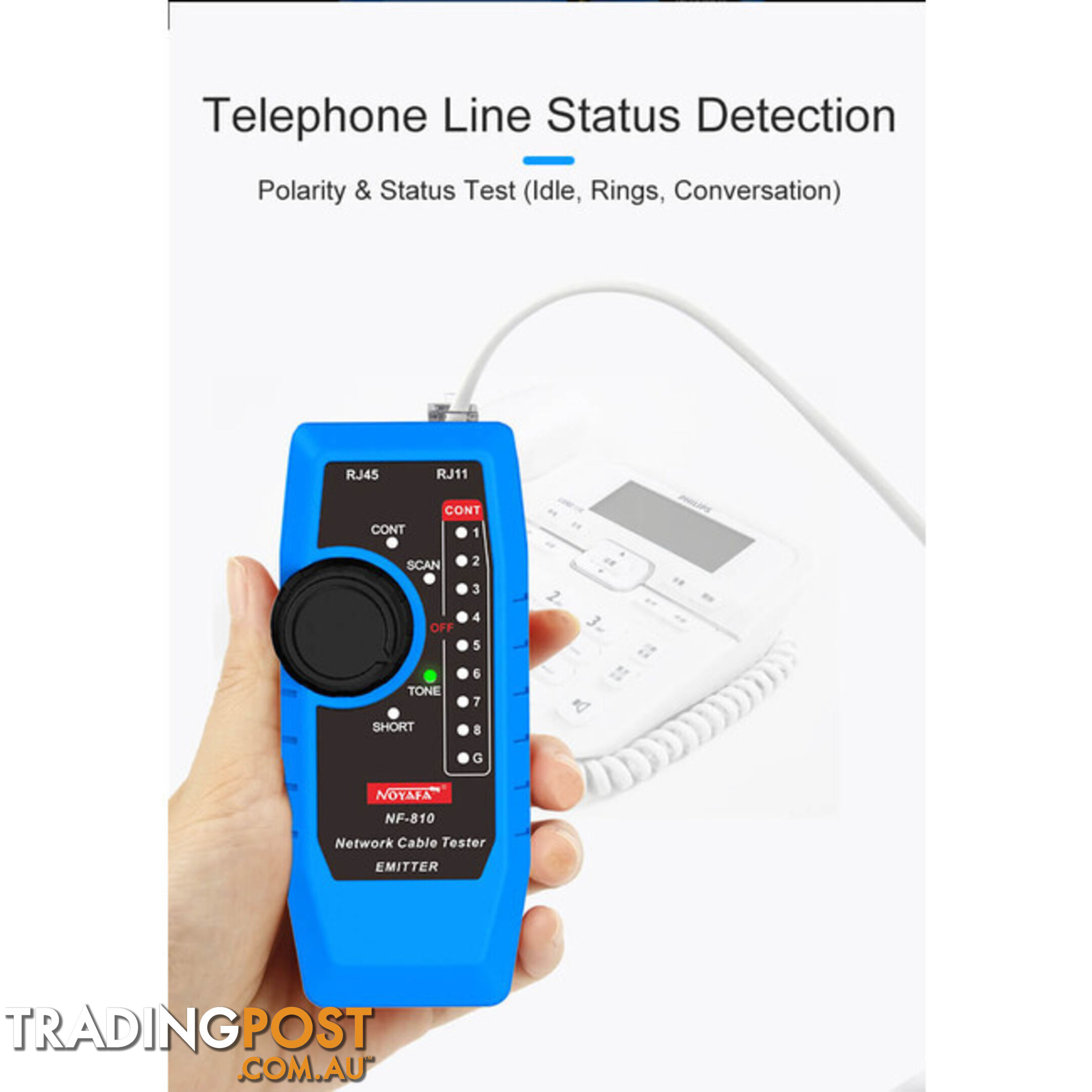 NF810 MULTIFUNCTION CABLE DETECTOR CABLE TRACER LAN TESTER BLUE