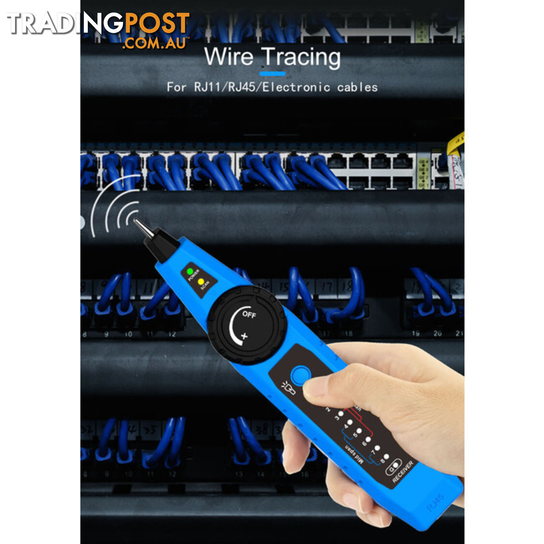 NF810 MULTIFUNCTION CABLE DETECTOR CABLE TRACER LAN TESTER BLUE