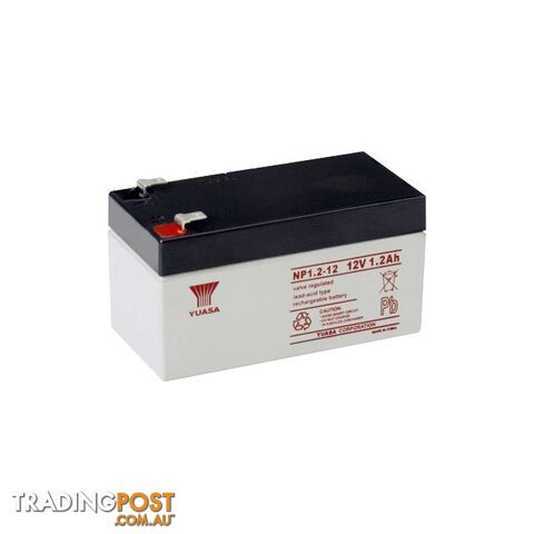 NP1.2-12 12V 1.2AMP YUASA SLA BATTERY SEALED LEAD ACID - NP SERIES - photo 2 of 2