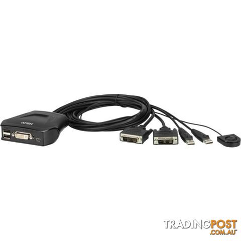 CS22D 2 PORT USB DVI-D KVM SWITCH SELECTOR 1.2M CORD