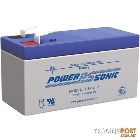 PS1212 12V 1.4AMP SLA BATTERY F1 TERMINAL SEALED LEAD ACID