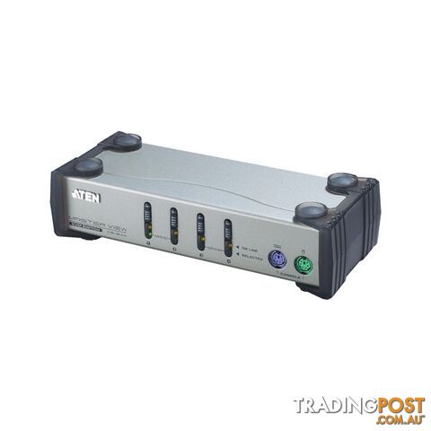CS84A 4 WAY MANUAL KVM SWITCH BOX WITH EMULATION, PS2 CONNECTION