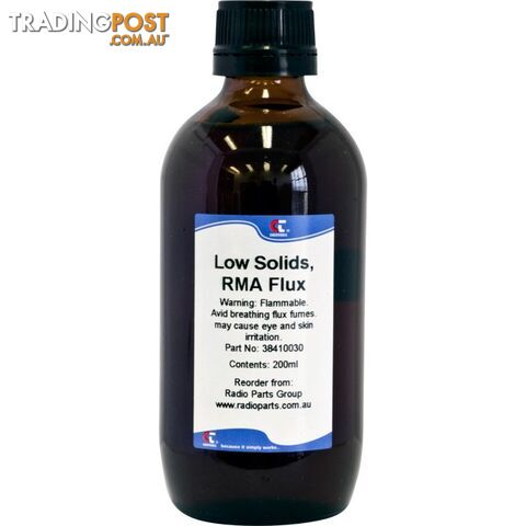 CTRMA200 200ML RMA SOLDER FLUX BOTTLE ROSIN MILDLY ACTIVATED