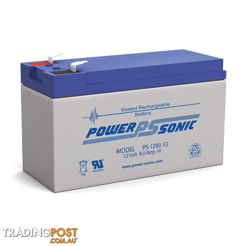 PS1290 12V 9A SLA BATTERY F2 TERMINAL SEALED LEAD ACID