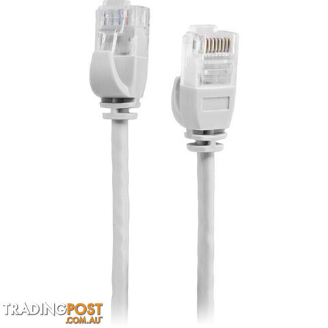 LC6SL0500WH 5M SLIM CAT6 PATCH LEAD WHITE ULTRA THIN