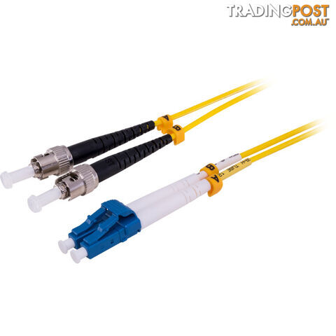 FP7671 1M SM FIBRE PATCH LEAD ST-LC SMDX DUPLEX LSZH OS2