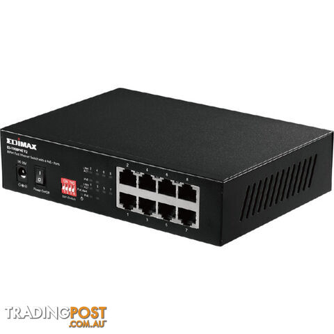 ES1008PHEV2 8 PORT POE SWITCH WITH DIP 4 X POE PORTS 200M - photo 2 of 8