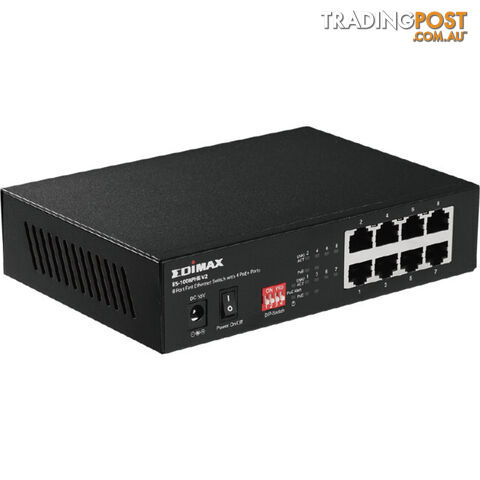 ES1008PHEV2 8 PORT POE SWITCH WITH DIP 4 X POE PORTS 200M - photo 3 of 8