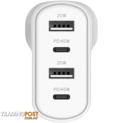 45WUCWC 45W MULTIPORT FAST WALL CHARGER USB-C USB-A POWERPLUS - photo 2 of 3