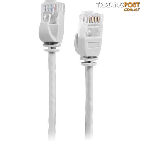LC6SL0025WH 0.25M SLIM CAT6 PATCH LEAD WHITE ULTRA THIN