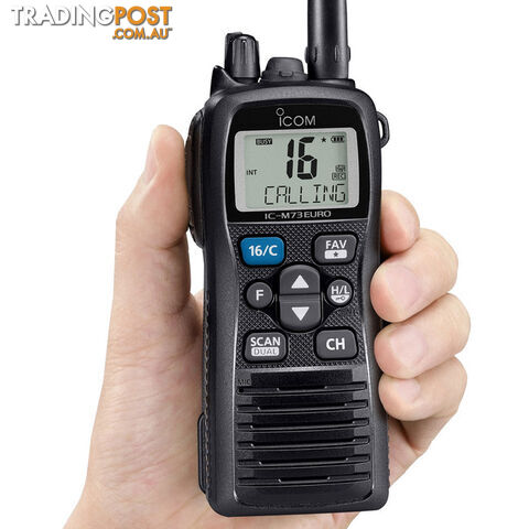 ICM73EURO 5W WATERPROOF VHF MARINE RADIO COMPACT HANDHELD AQUAQUAKE - photo 2 of 2