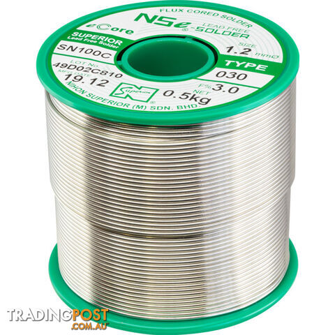 LF1.2SN100C.5K 1.2MM LEAD FREE SOLDER 500G NIHON SUPERIOR SN100C - photo 2 of 3