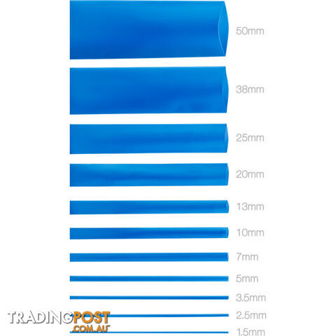 HS3.5BLU 3.5MMX1.2M HEAT SHRINK - BLUE HSBL135