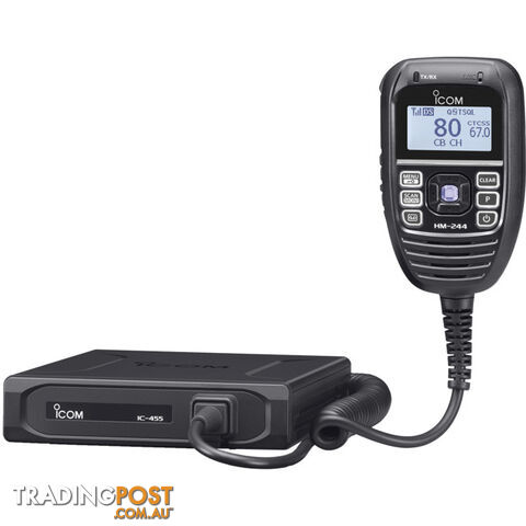 IC455 5W 80CH 12/24V UHF TRANSCEIVER WITH NOISE CANCELLING MIC ICOM