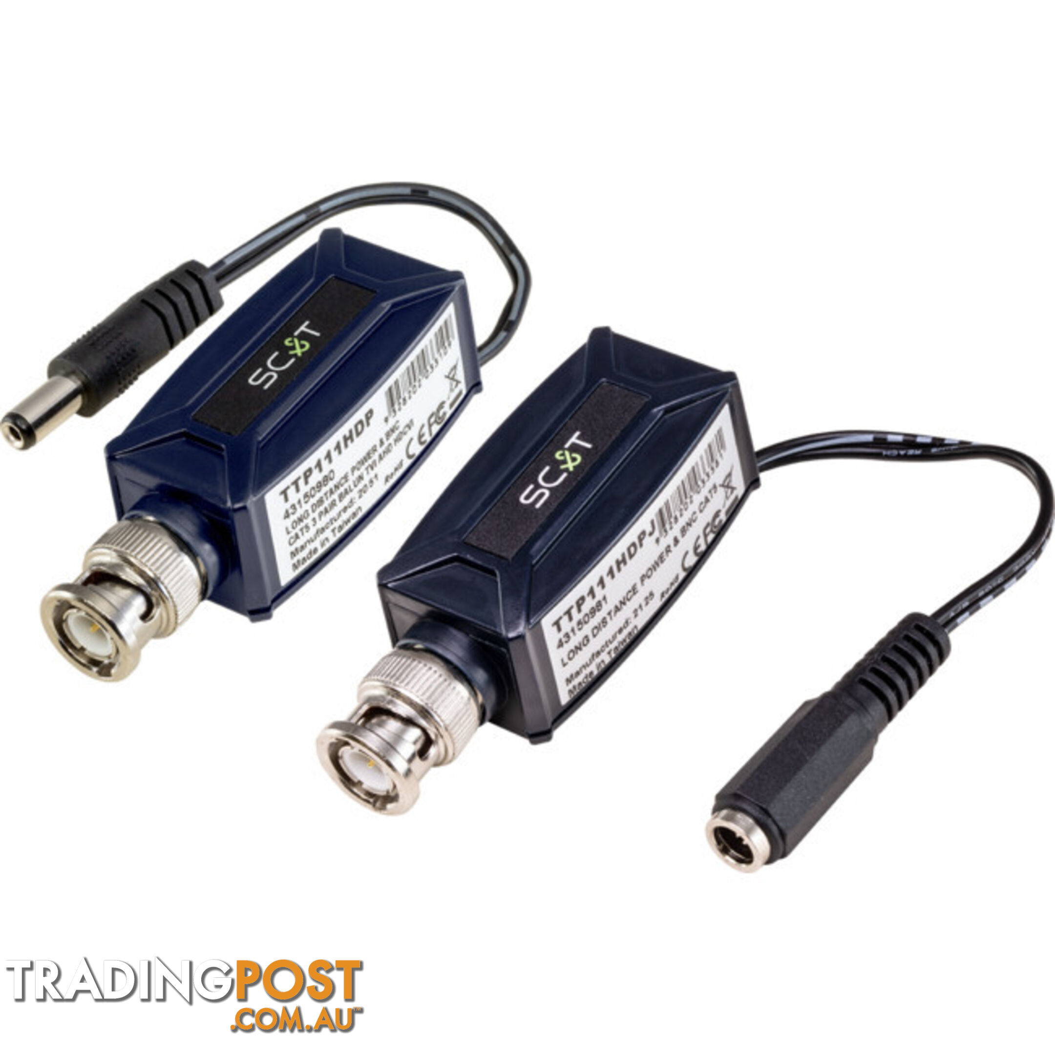 TTP111HDPK VIDEO POWER CAT5 TRANSCEIVER TVI AHD CVI CVBS BALUN LONG