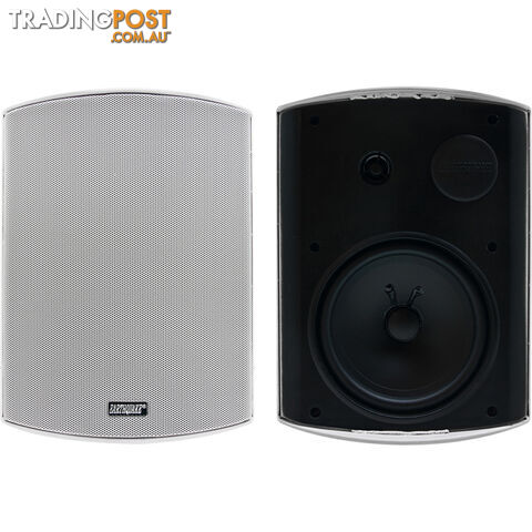 AWS602W 6.5" INDOOR/OUTDOOR SPEAKERS PAIR WHITE EARTHQUAKE