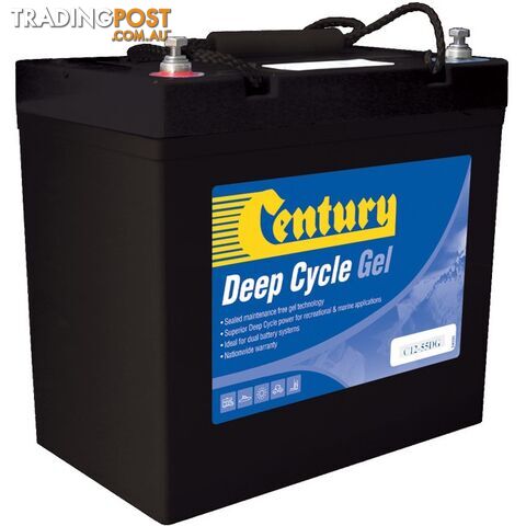 C12-55DG 12V 55AMP DEEP CYCLE GEL BATTERY - CENTURY