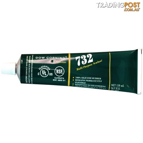 S732BL 139ML SILASTIC SILICON - BLACK 732 DOW CORNING MULTI SEALANT