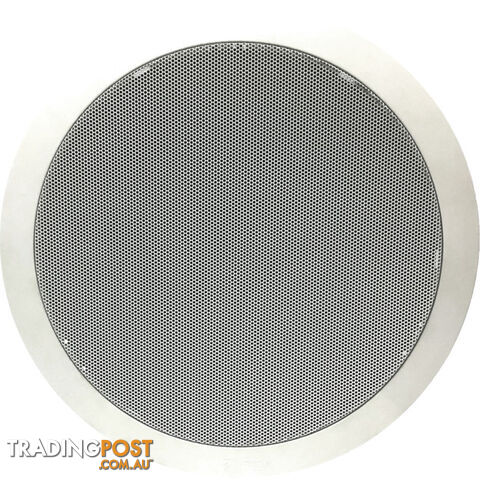 PC668RC WHITE 15W 8" DUALCONE EVAC SPK METAL GRILL & SPRING CATCH