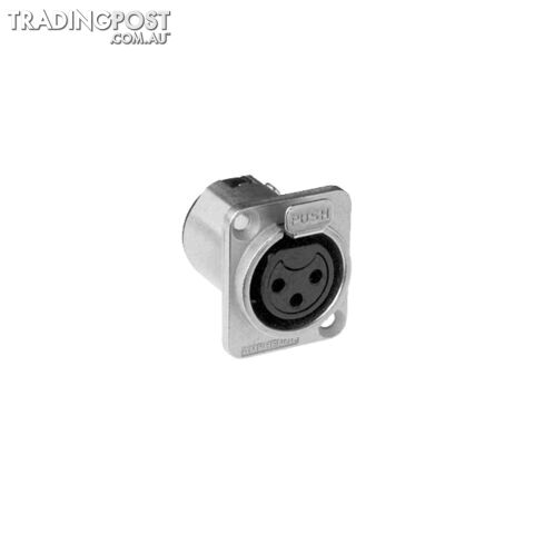 PD5360 3 PIN PANEL XLR SOCKET METAL SQUARE