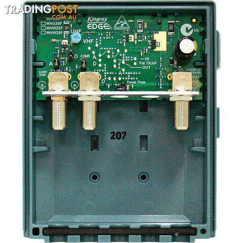MHU25F 25DB UHF MASTHEAD 'F' TYPE WITH LTE/4G FILTERING KINGRAY