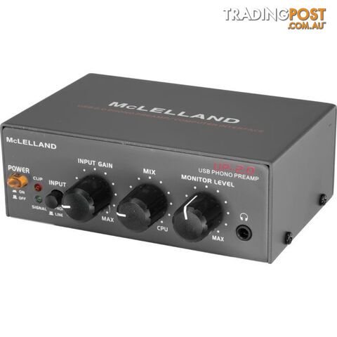 UP2 PHONO PREAMP WITH USB INCL GAIN CONTROL MCLELLAND