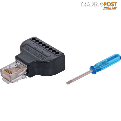 PK4008 RJ45 SCREW TERMINAL MODULAR PLUG 568B WIRING