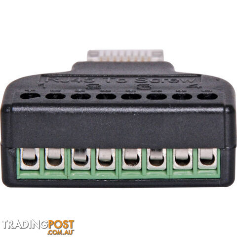 PK4008 RJ45 SCREW TERMINAL MODULAR PLUG 568B WIRING - photo 2 of 2