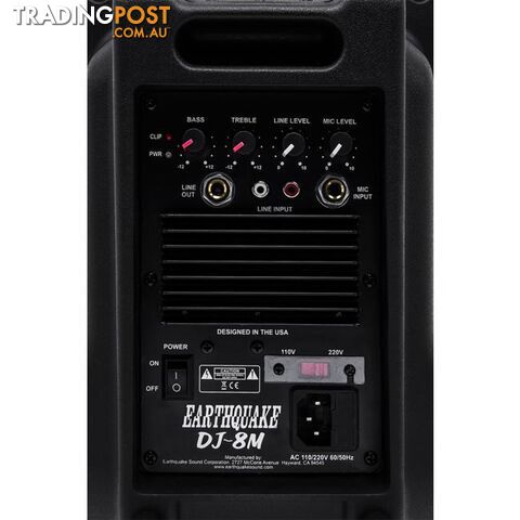 DJ8M 8" 2 WAY 480W DJ MONITOR 1" COMPRESSION DRIVER BLACK - photo 5 of 5