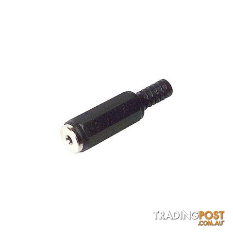 PD1832 3.5MM STEREO PHONO SOCKET BLACK PLASTIC