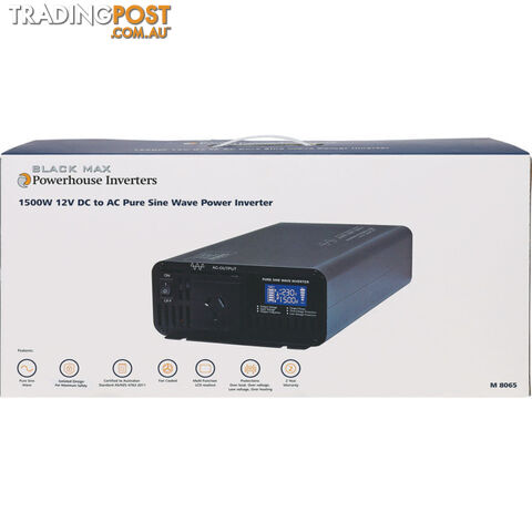 M8065 1500W 12VDC TO 240VAC INVERTER PURE SINE WAVE - photo 4 of 4