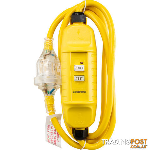 UR240RCD LEAD WITH RCD SAFETY SWITCH 2M 10A PLUG INLINE RCD