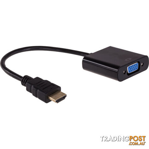 HV02A HDMI TO VGA ADAPTER LEAD VIDEO STEREO AUDIO CONVERTER