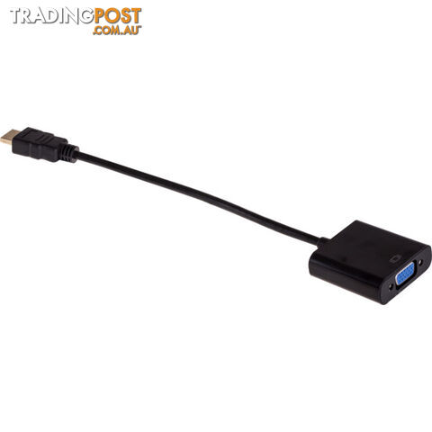 HV02A HDMI TO VGA ADAPTER LEAD VIDEO STEREO AUDIO CONVERTER - photo 3 of 3