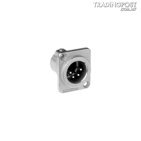PD5350 4 PIN PANEL XLR PLUG (AC4MDZ) METAL SQUARE