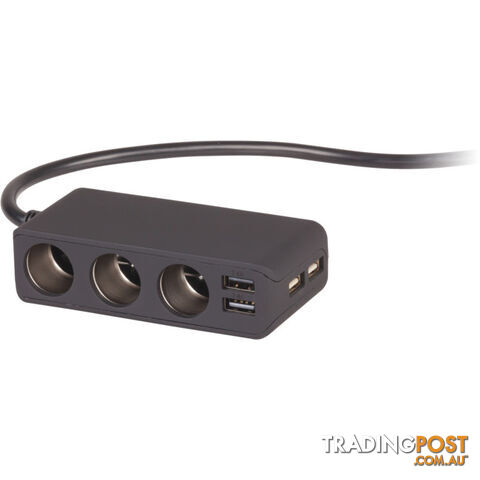 PP2120 3 WAY CIG CHARGER WITH 4 USB