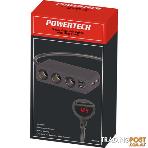 PP2120 3 WAY CIG CHARGER WITH 4 USB - photo 4 of 4