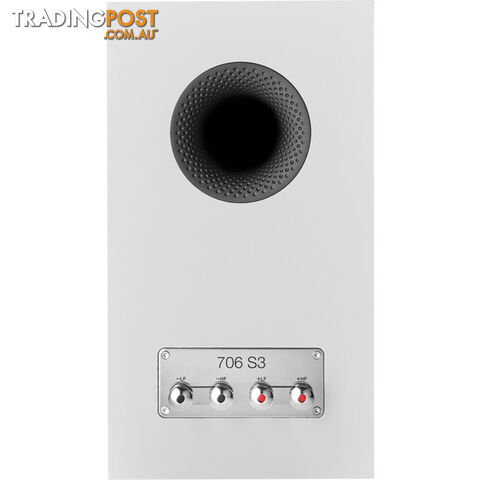 706S3W 2-WAY BOOKSHELF SPEAKERS WHITE 700 SERIES